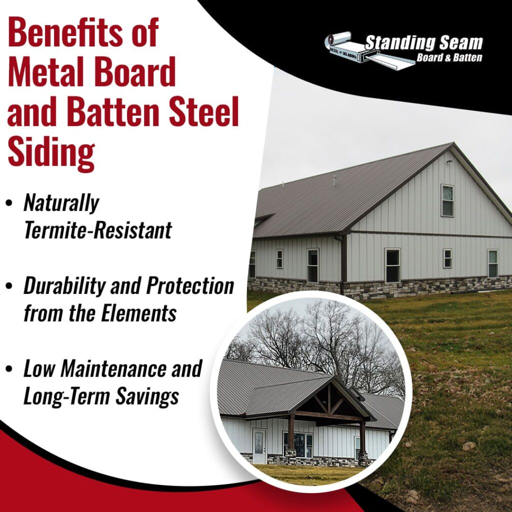 Benefits of Metal Board and Batten Steel Siding