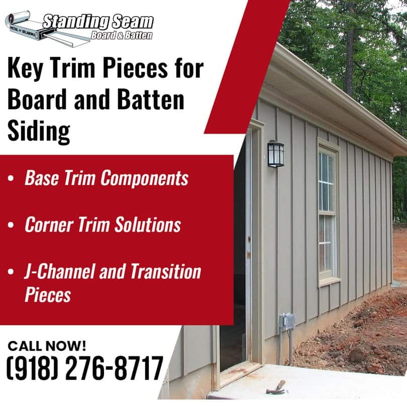 Key Trim Pieces for Board and Batten Siding