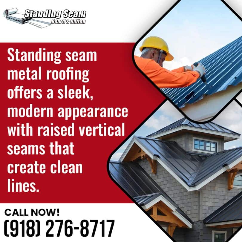 Standing Seam Metal Roofing Modern Appearance