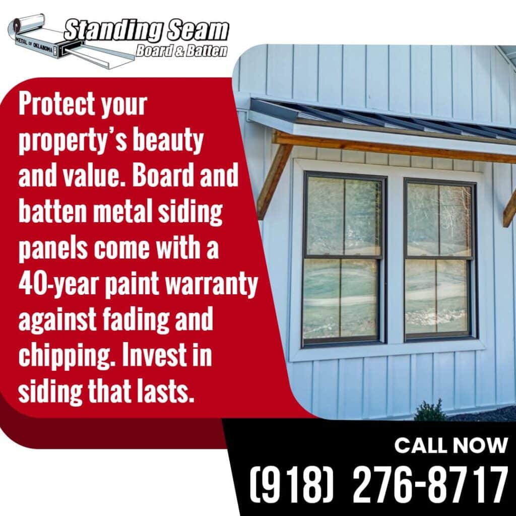 40 year paint warranty metal siding panels