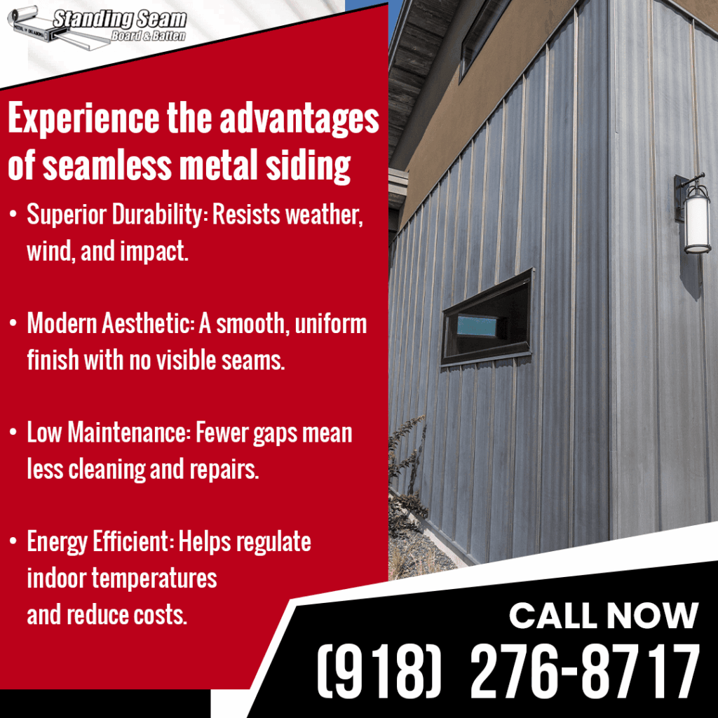 Advantages of seamless metal siding