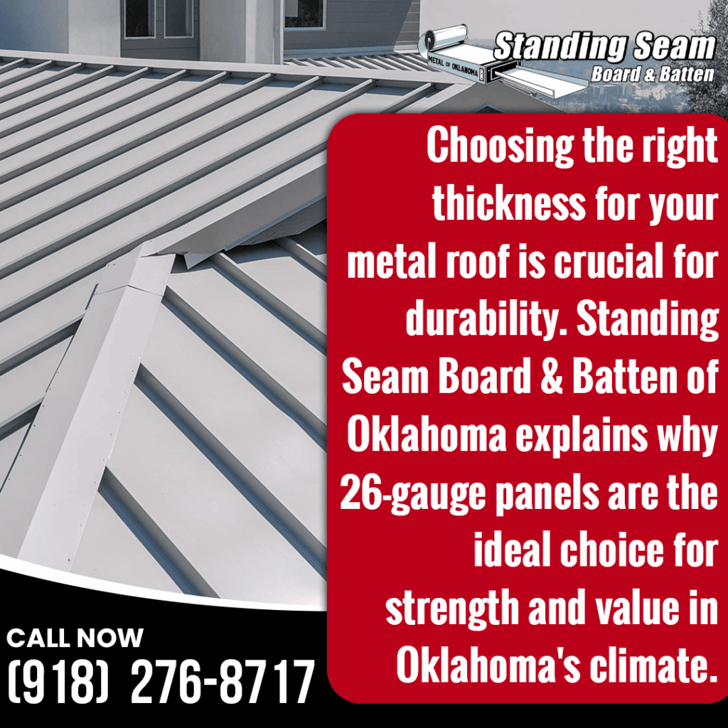Durable 26-gauge roof panels