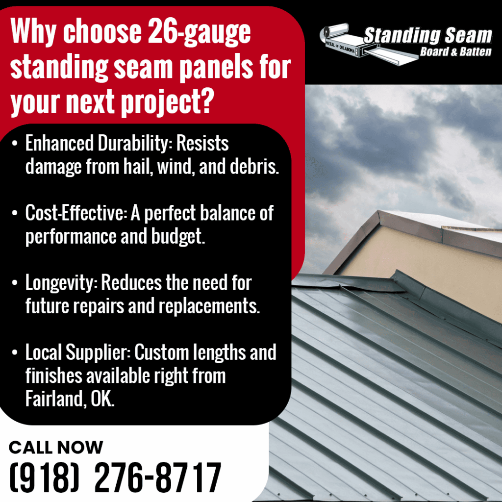 why choose 26-gauge standing seam panels for your next project