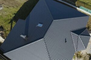 Corrugated metal roof and metal roofing