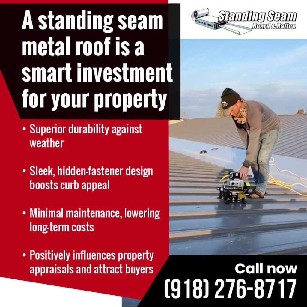 standing seam metal roof a smart property investment
