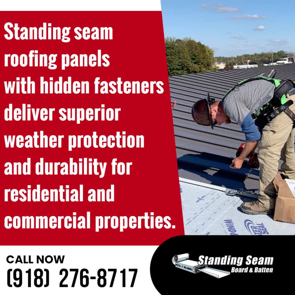 hidden fasteners for weather protection and durability